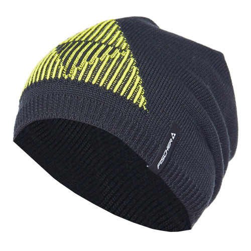 Fischer Krimml Beanie Long - black/yellow