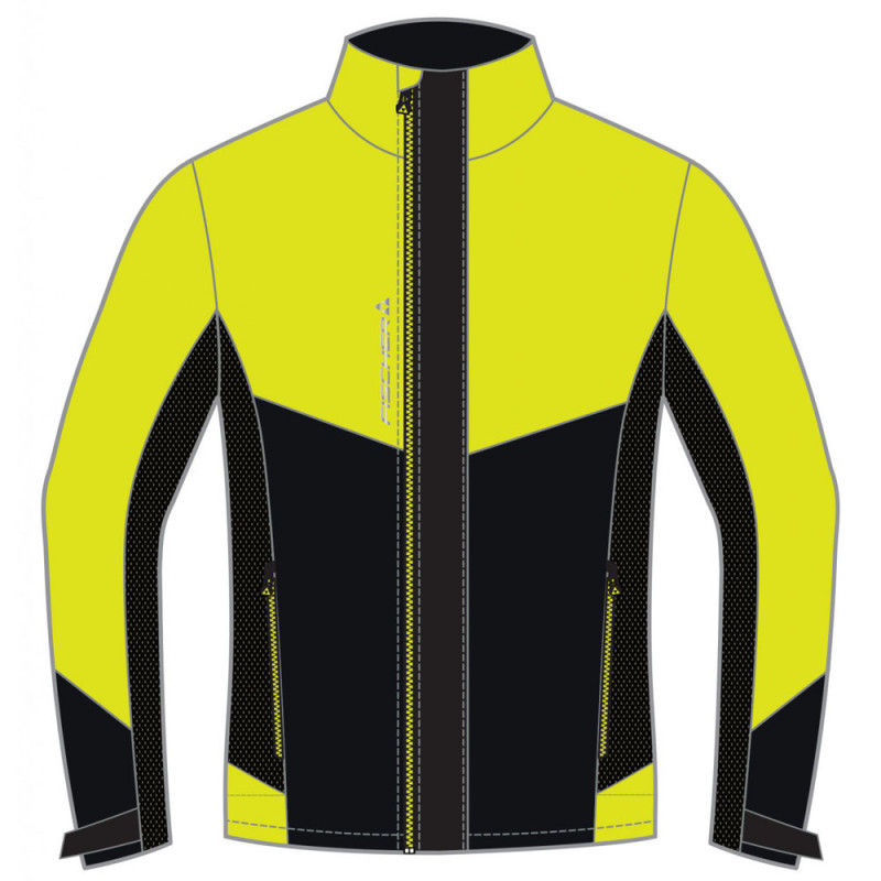 Fischer Östersund Windstopper Lite Jacket black/yellow